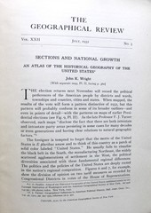 PROMOTIONAL PROSPECTUS HISTORICAL GEOGRAPHY OF THE UNITED STATES ATLAS 1932