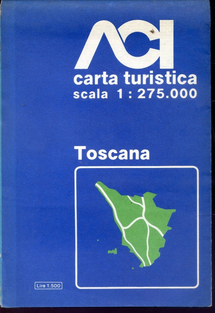 1978 ACI CARTA TURISTICA – TOSCANA