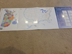 Classical Conversations Cycle 3 United States Laminated Folding Map