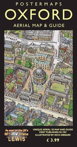 Oxford Aerial Map and Guide by Gibbard, Nick Sheet map, folded Book The Fast