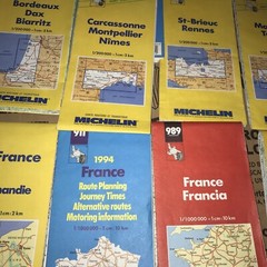 13 Retro Michelin French Road Maps 1990s