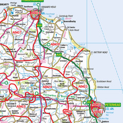 (G46) Map of Aberdeen AB Postcode Sectors, Poster of Aberdeen Postcodes