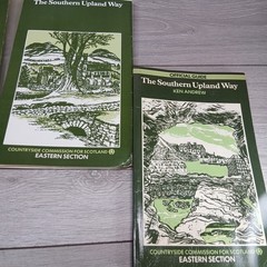 Southern Upland Way 2 x Maps & Official Guides. by Ken Andrew. 1984