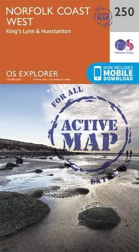 Norfolk Coast West (Map) OS Explorer Active Map