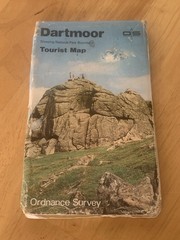Ordnance Survey Dartmoor Tourist Map 1985 OS Vintage National Park Map Walking
