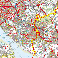 (G35) Map of Southampton SO Postcode Sectors, Poster of Southampton Postcodes
