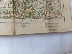 Vintage 1920s Ordance Survey Windsor Sheet 114 Popular Edition 1 Inch Map (CG)