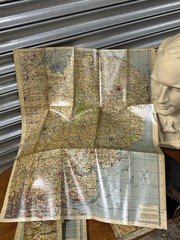 Vintage Ordnance Survey Linen-Backed Folding Maps circa 1930’s/40’s (A/F)