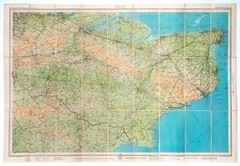 Bartholomews Half Inch Contoured Map Sheet 10 Kent 1947 Cartography