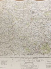HEREFORD Cloth Ordnance Survey 7th Series 1-inch 1952 Sheet 142 Monmouth
