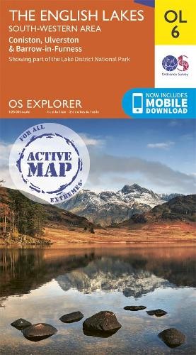 The English Lakes South-Western Area (Map) OS Explorer Active