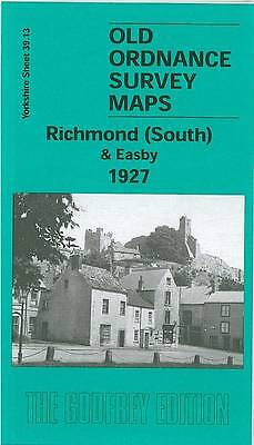 MAP OF Richmond South and Easby 1927: Yorkshire Sheet 39.13 by Alan Godfrey NEW