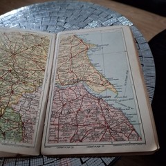 Vintage White Cross insurance Route Planner Folder Britain Road Atlas Map – prop