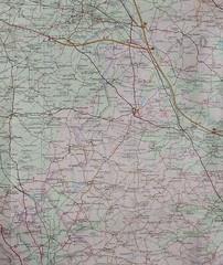 Bartholomew Half-Inch Contoured Map, Sheet 19: Warwickshire (1967).