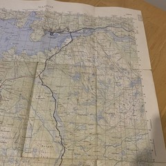 Vintage Norway Topographic Map Namsos 1974 1:50,000 Topografisk Kart M711