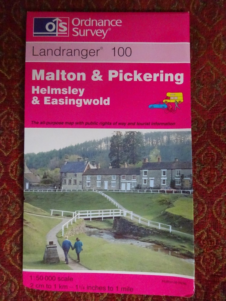 OS MAP MALTON NORTON PICKERING HELMSLEY EASINGWOLD HUTTON le HOLE NY MOORS