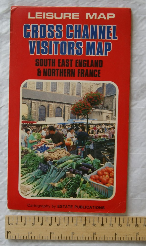 Estate Publications Cross Channel Visitors Map, SE England Northern France