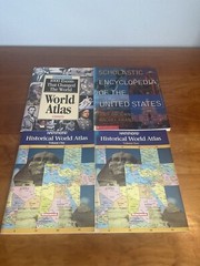 Hammond Historical World Atlas – 2 volume set, U.S. Encyclopedia, 1000 Events