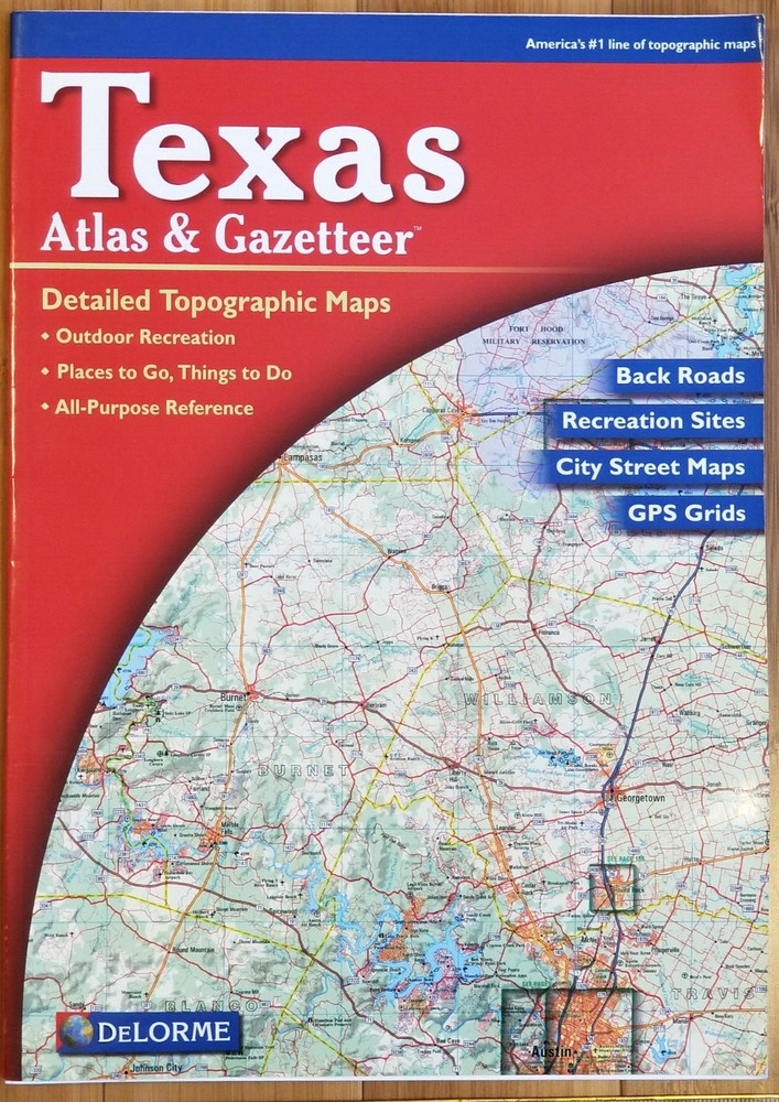 Atlas & Gazetteer DeLorme TEXAS 6th ed 2005