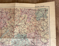 The Safety Cycling Map of England, early 1900s vintage