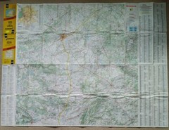 Michelin Map 444: Central Spain, Scale – 1:400 000, 1cm: 4km (1987).