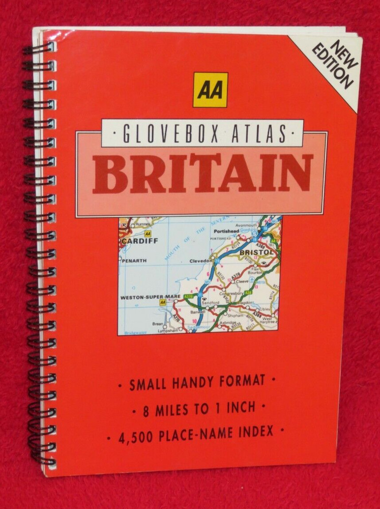 AA Glovebox Atlas. Britain. Ring bound Paperback 1996.