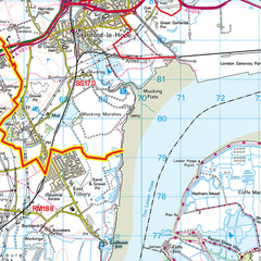 (G111) Map of South West London SW Postcode Sectors, SW London Postcodes