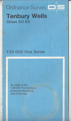 Ordnance Survey – OS 1:25,000 First Series Map Sheet SO 56 Tenbury Wells