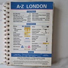 London A-Z Street Atlas Sprial bound Book Vintage Old 1998 Edition