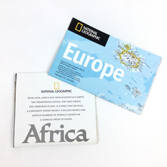EUROPE & AFRICA Map Lot x 2 National Geographic Poster Supplement 2005