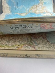 1958 VTG National Geographic Society Atlas Folio Complete Hardcover Vintage Maps