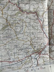 CARDIGAN Ordnance Survey Seventh Series 1-inch 1952 Sheet 139 Carmarthen