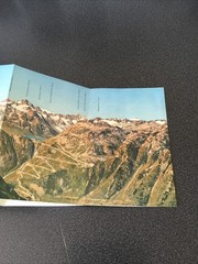Relief-panorama of the Rhone Glacier in twelve colour offset print fold out map