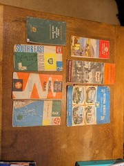 Bundle Vintage Road Maps Atlas BP/Esso/Mobil/National Benzole X 7 Pull Out