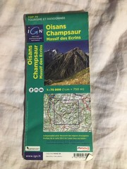 Oisans Champsaur map IGN 1:75000 for hiking