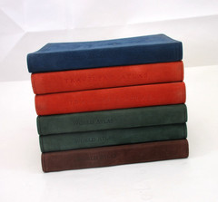 ATLAS The Traveler’s Atlas A Geographic Handbook c1997 Suede Cover 4×6″ ORANGE