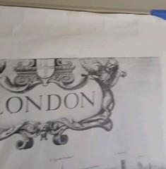 Very Rare Long view London bankside 1647 pub. no.112 Sheet 4 1970☆25×19needsfix☆