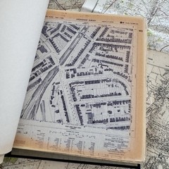 Vintage Ordinance Survey Maps & Binder Of Street Surveys Assorted As Found