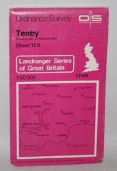 Ordnance Survey Landranger Map – Tenby – Sheet 158 – 1980
