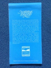 OS Map – MARITIME ENGLAND – Maritime Attractions -Large unmarked map – 1980s