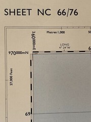 1965, 2 & Half inch/1 mile, ordnance survey map, Sheet NC 66/76 Betty Hill