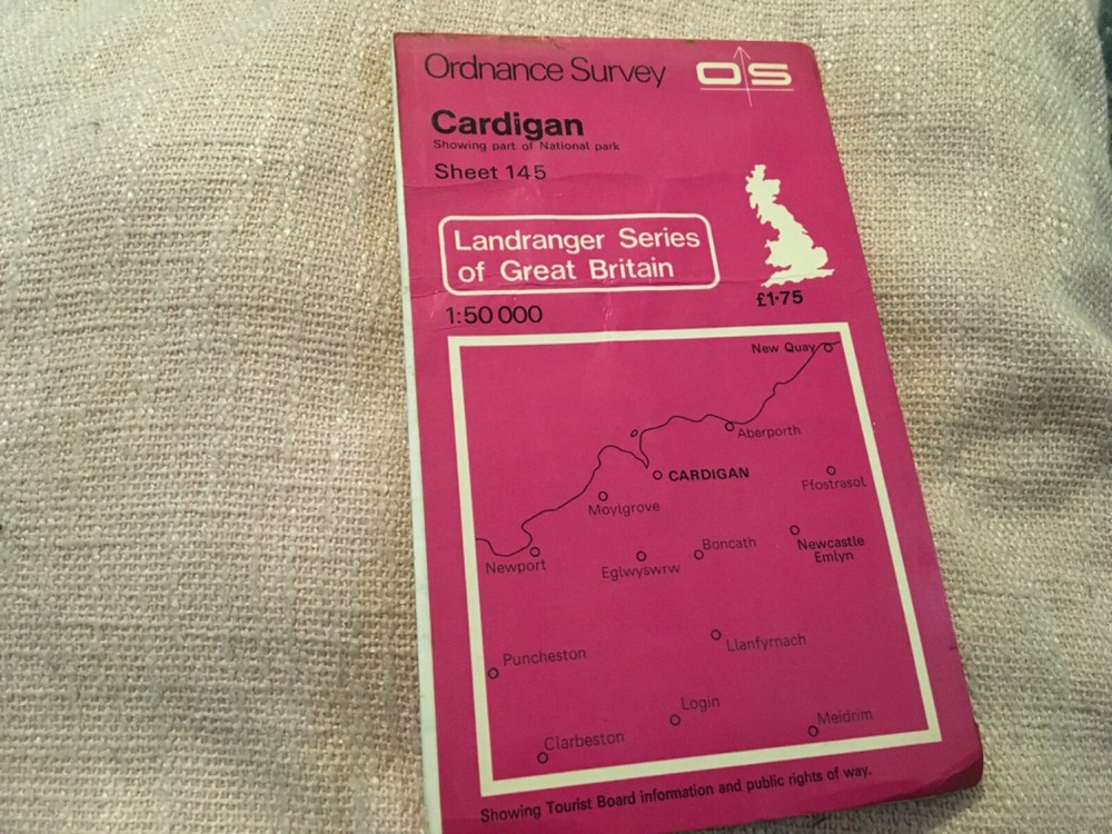 cardigan sheet 145 landranger series