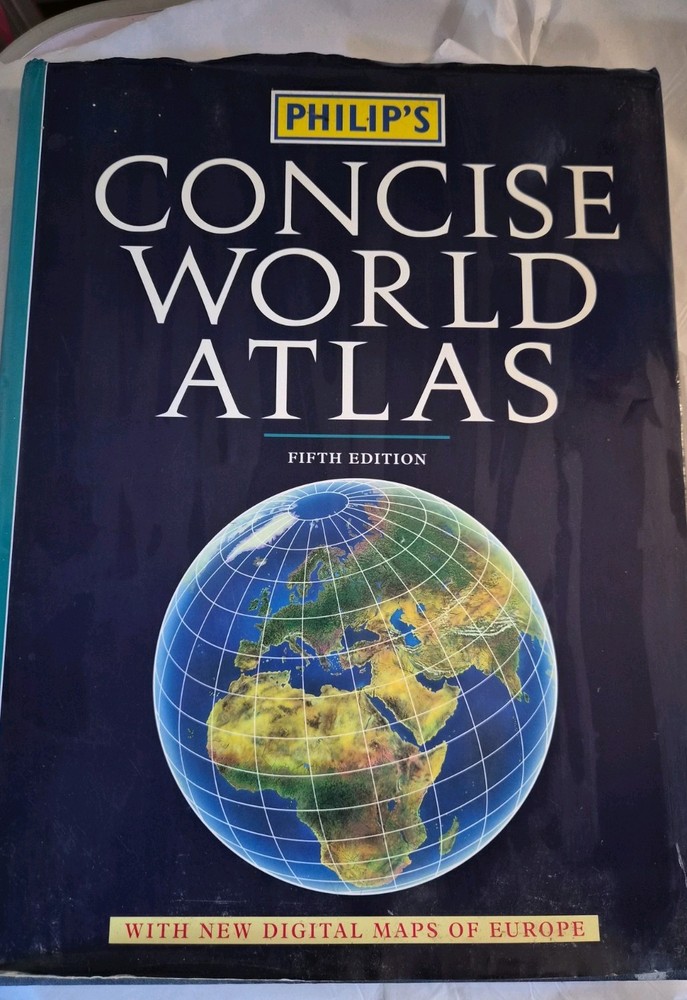 Philips Concise World Atlas Fifth Edition Hardcover Book Great Condition