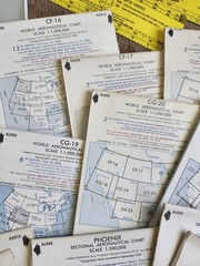 NOAA and FAA Sectional Aeronautical Charts Maps World & USA 1972-2005 and More..