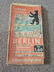 Vintage Berlin Streetmap Showing Sector Boundary