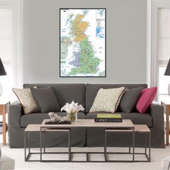 Map of the UK Administrative Wall Poster Prints Post Office Home Decor A1 A2 A3