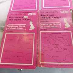 15 Vintage ORDNANCE SURVEY 1:50,000 Maps from 1970’s & 80’s Including 1st Series