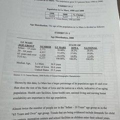Le Mars (IA) 2005 Comprehensive Plan Booklet containing charts, graphs & Maps