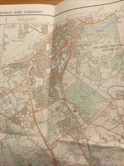1982 Ordnance Survey Pathfinder Map TL 20/30 Hatfield & Cheshunt (incl Hoddesdon