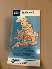 Retro 1970s RAC Map Humber Scarborough Kingston upon Hull